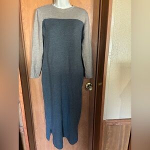 Talbots Vintage Maxi Gray Sweater Women's Dress Size Medium